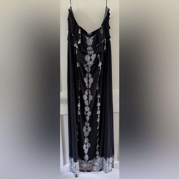 Style & Co. Strapless Black and White Maxi Dress. Size 3X - Picture 1 of 5